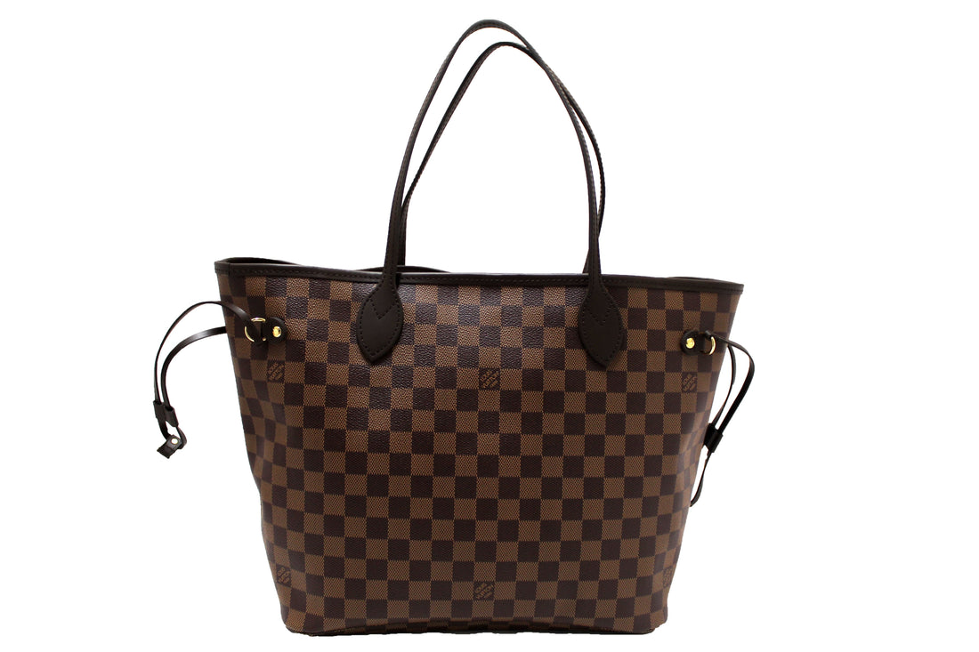 NEW Louis Vuitton Damier Ebene Canvas Neverfull MM Tote Shoulder Bag