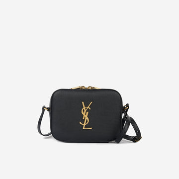 Yves Saint Laurent Mini Camera Case - Black Grained GHW