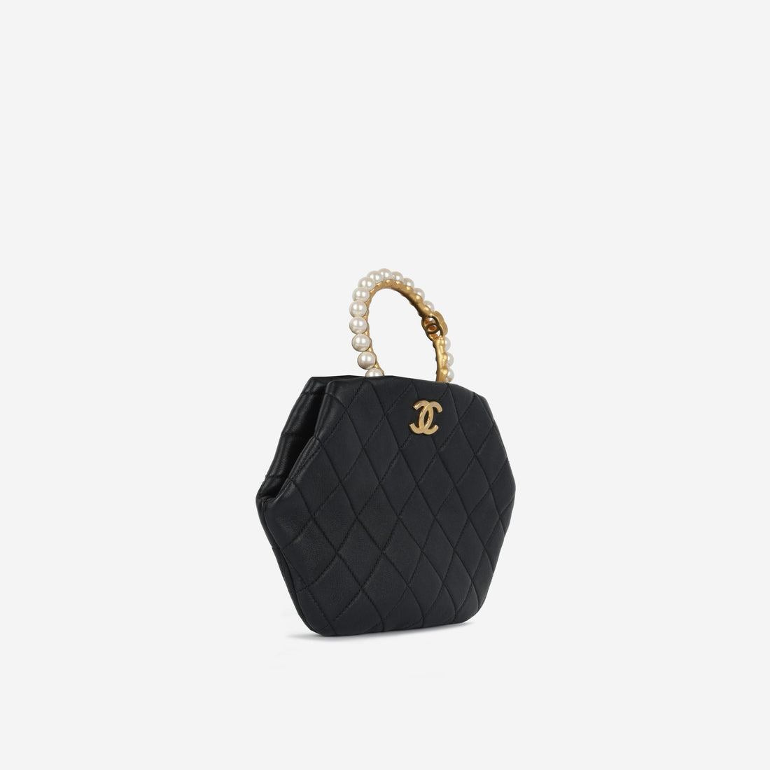 Chanel Pearl Crown Wristlet Clutch