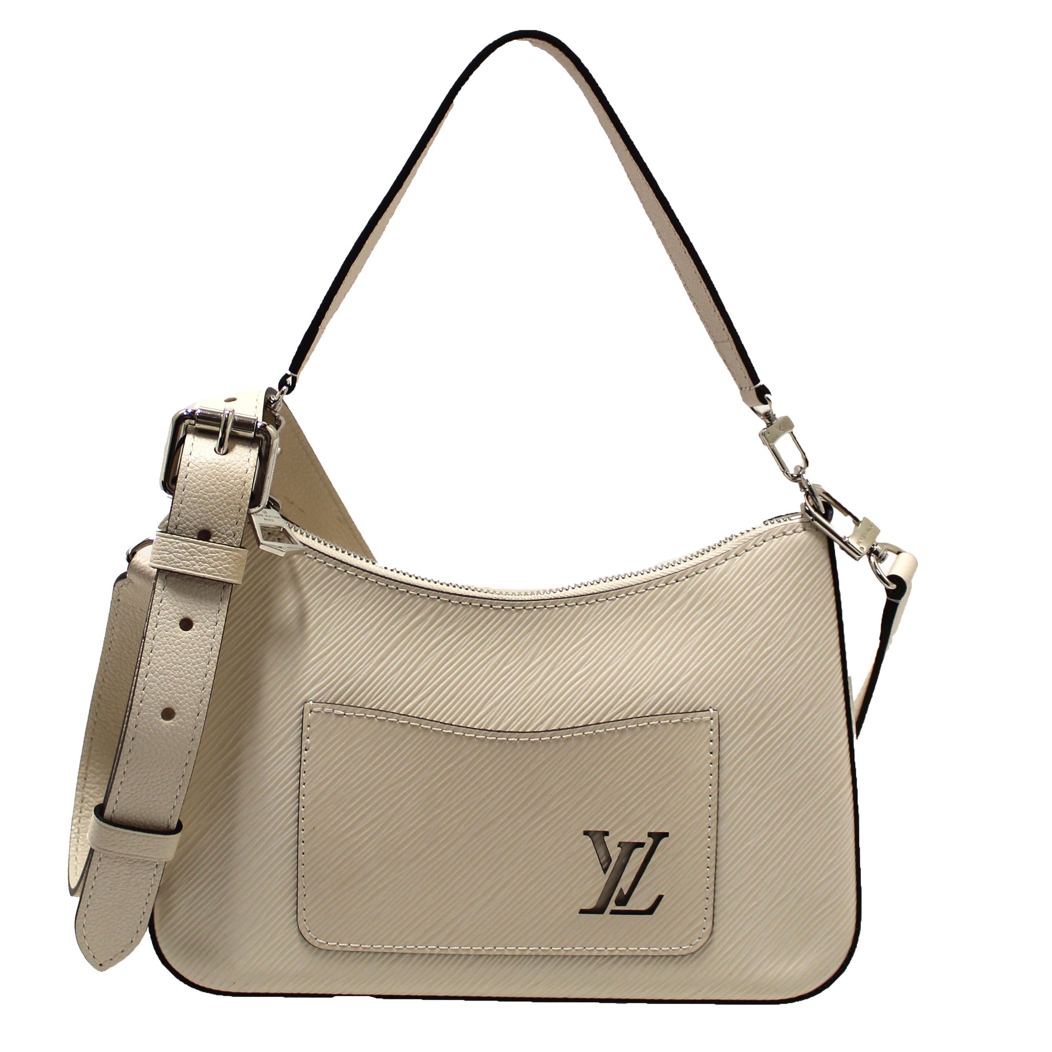Louis Vuitton White Epi Leather Marelle Shoulder/Messenger Bag