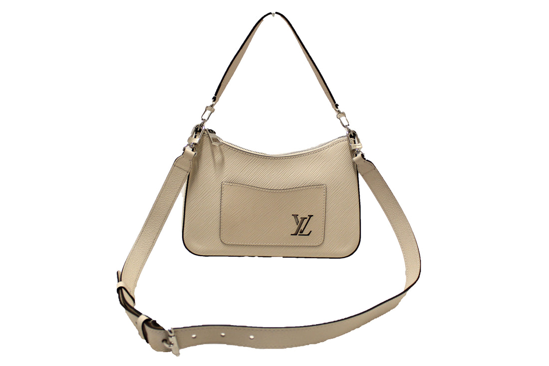 Louis Vuitton White Epi Leather Marelle Shoulder/Messenger Bag