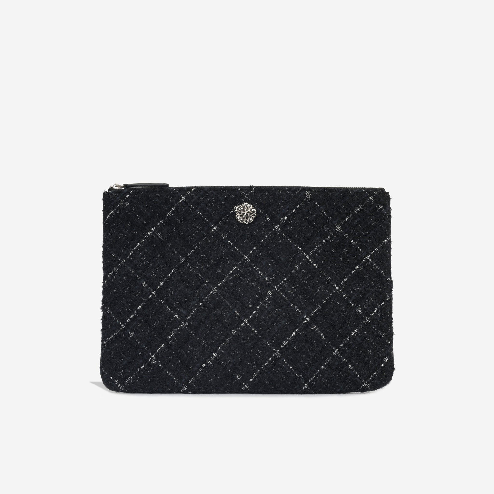 Chanel Quilted Tweed O-case
