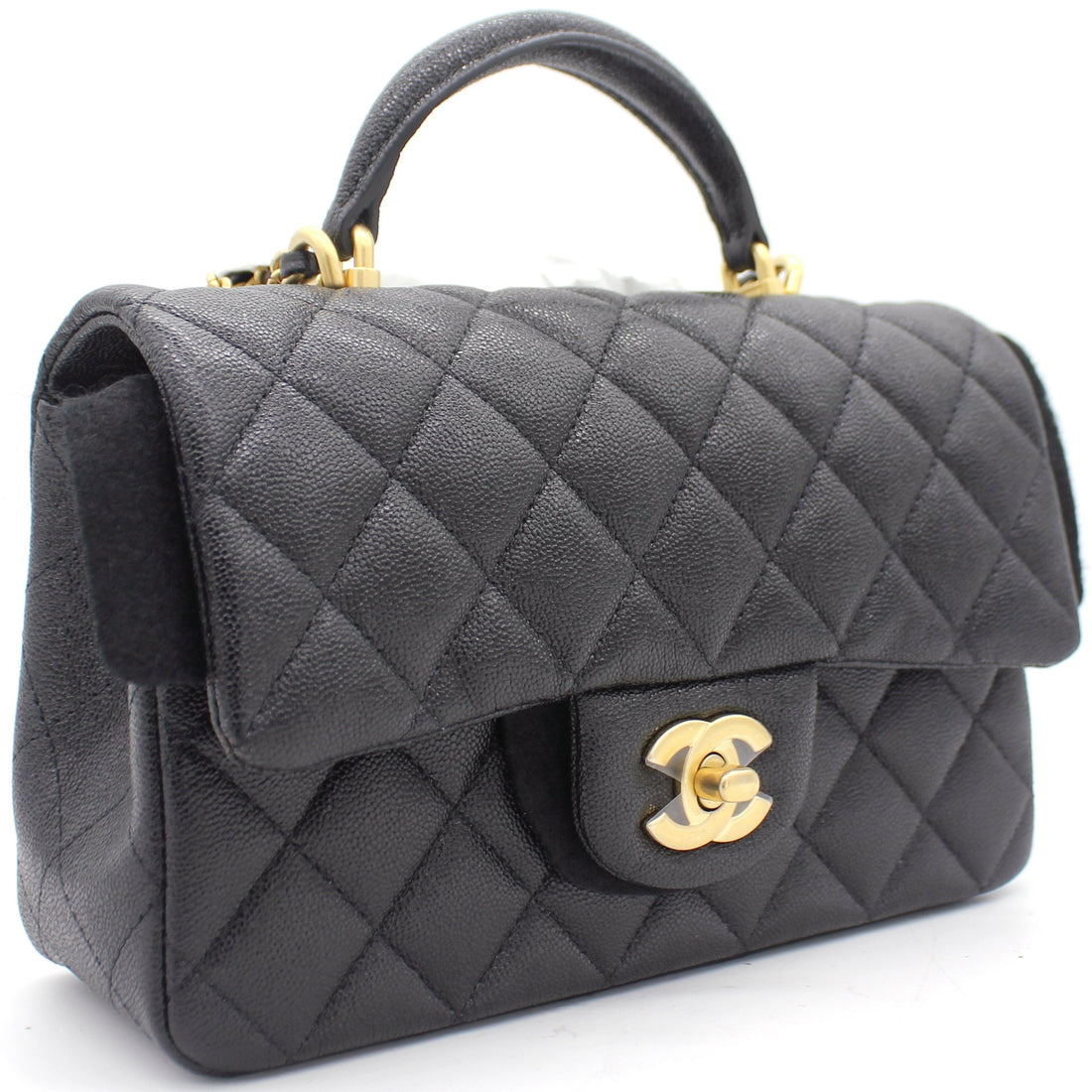 Chanel Mini Flap Bag With Top Handle
