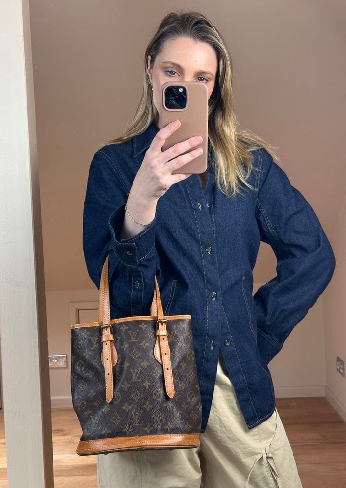 Vintage Louis Vuitton PM Bucket Tote Bag