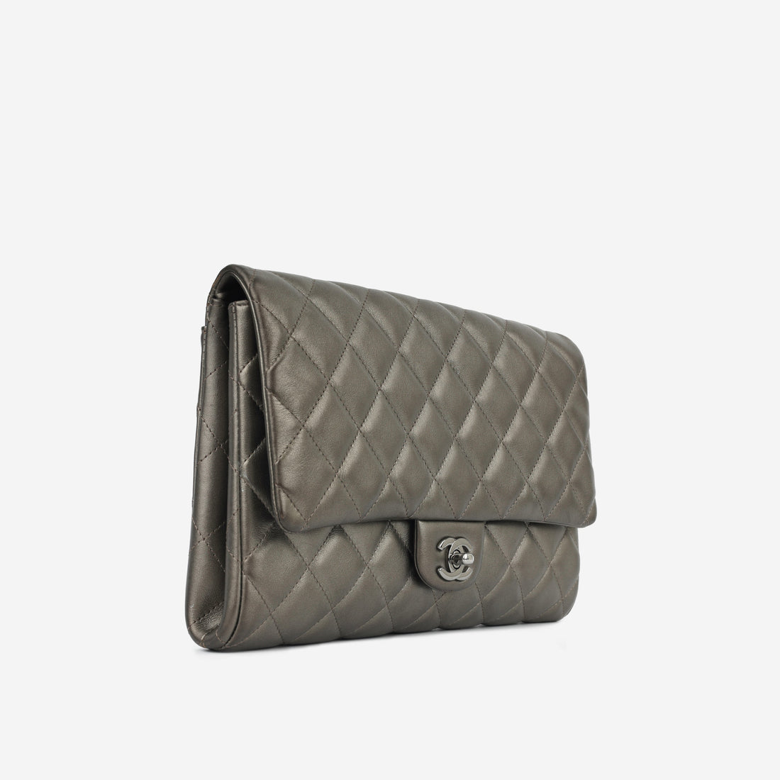 Chanel Timeless Clutch with Chain Graphite