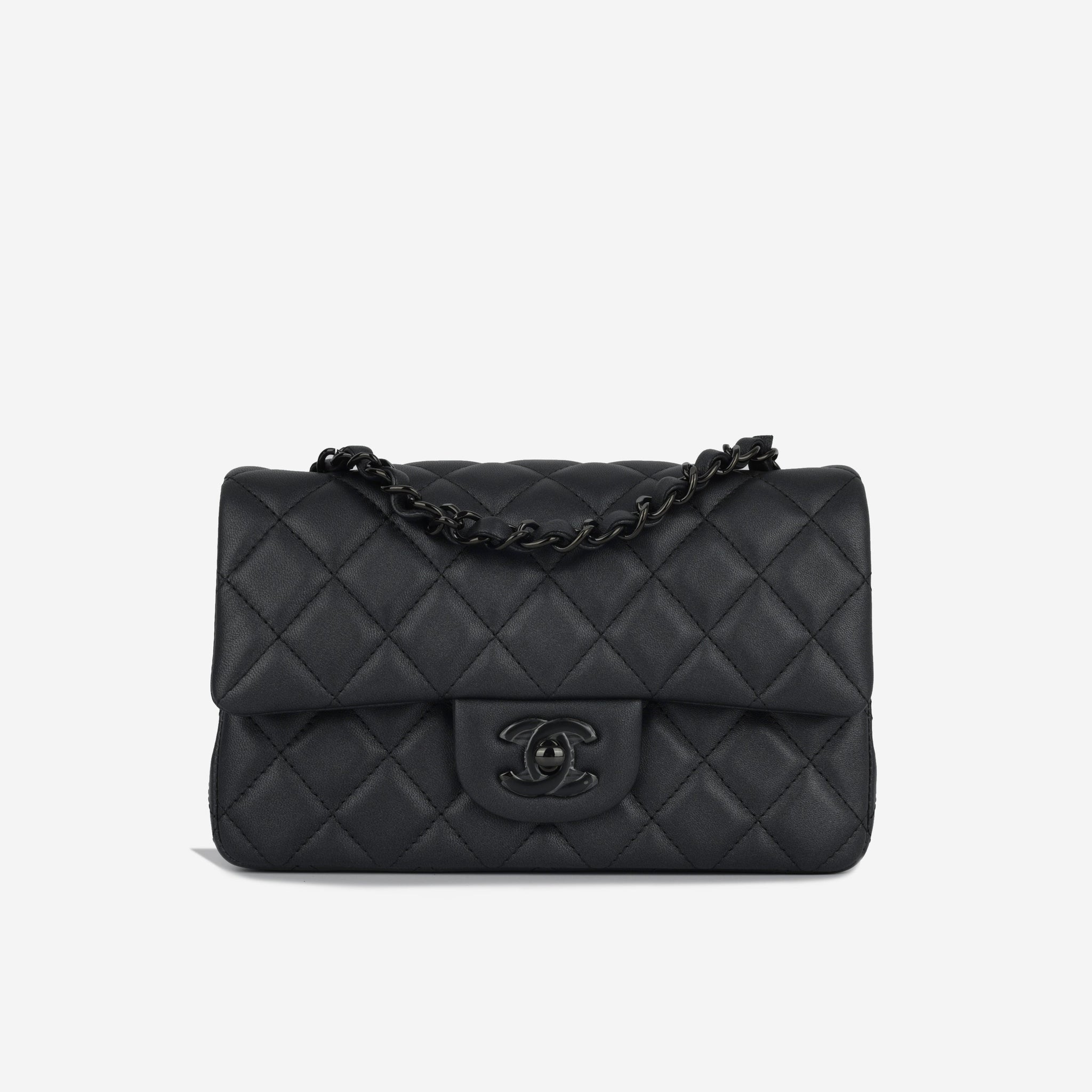 Chanel Mini Rectangular So Black