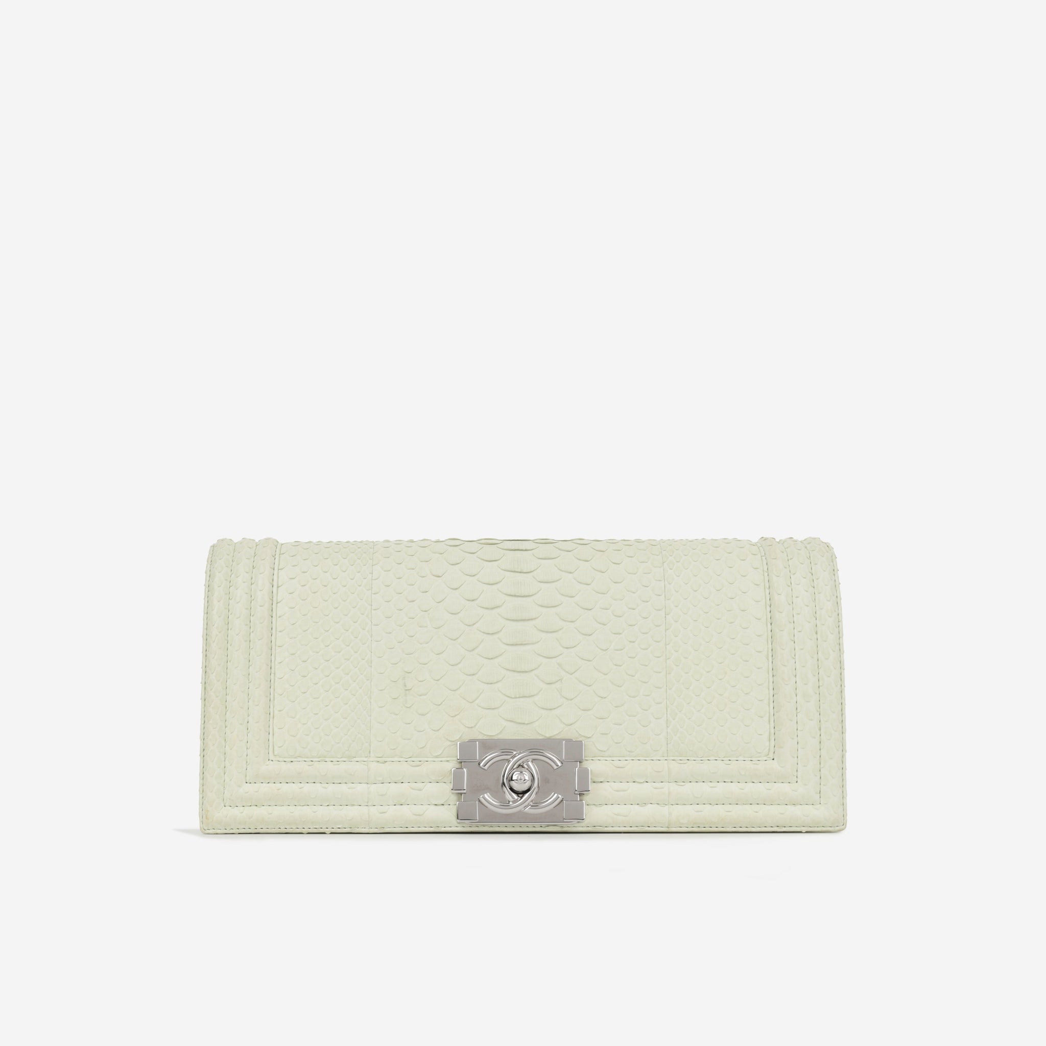 Chanel Boy Clutch Ice Green