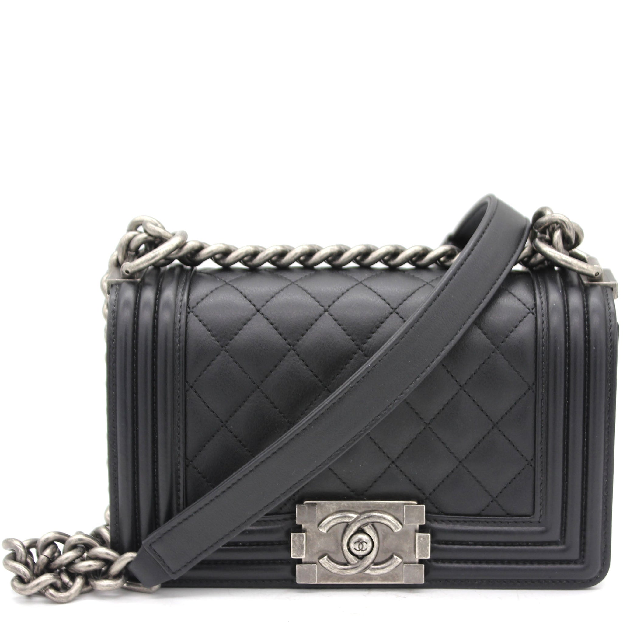 Chanel Quilted Small Boy Flap Black