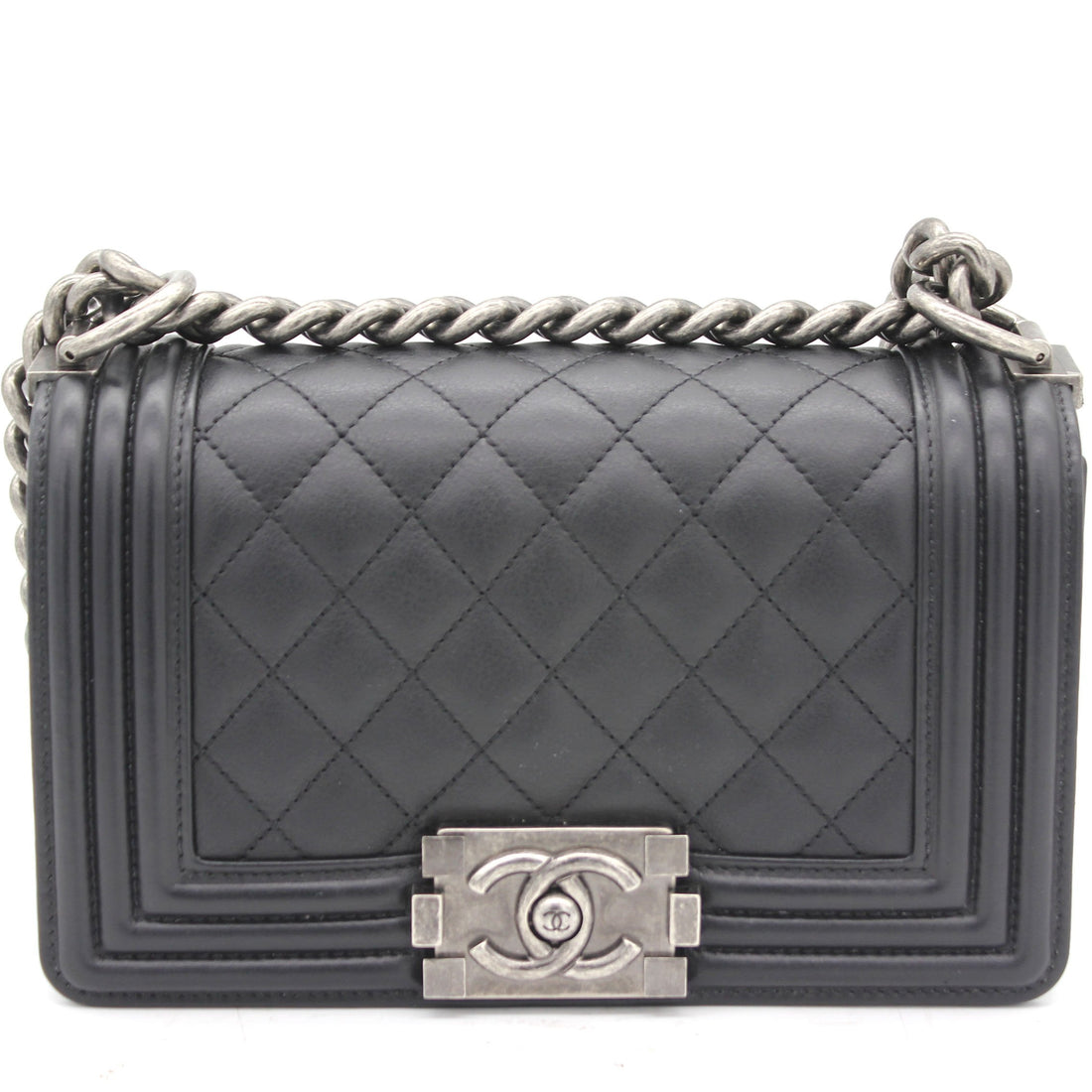 Chanel Quilted Small Boy Flap Black