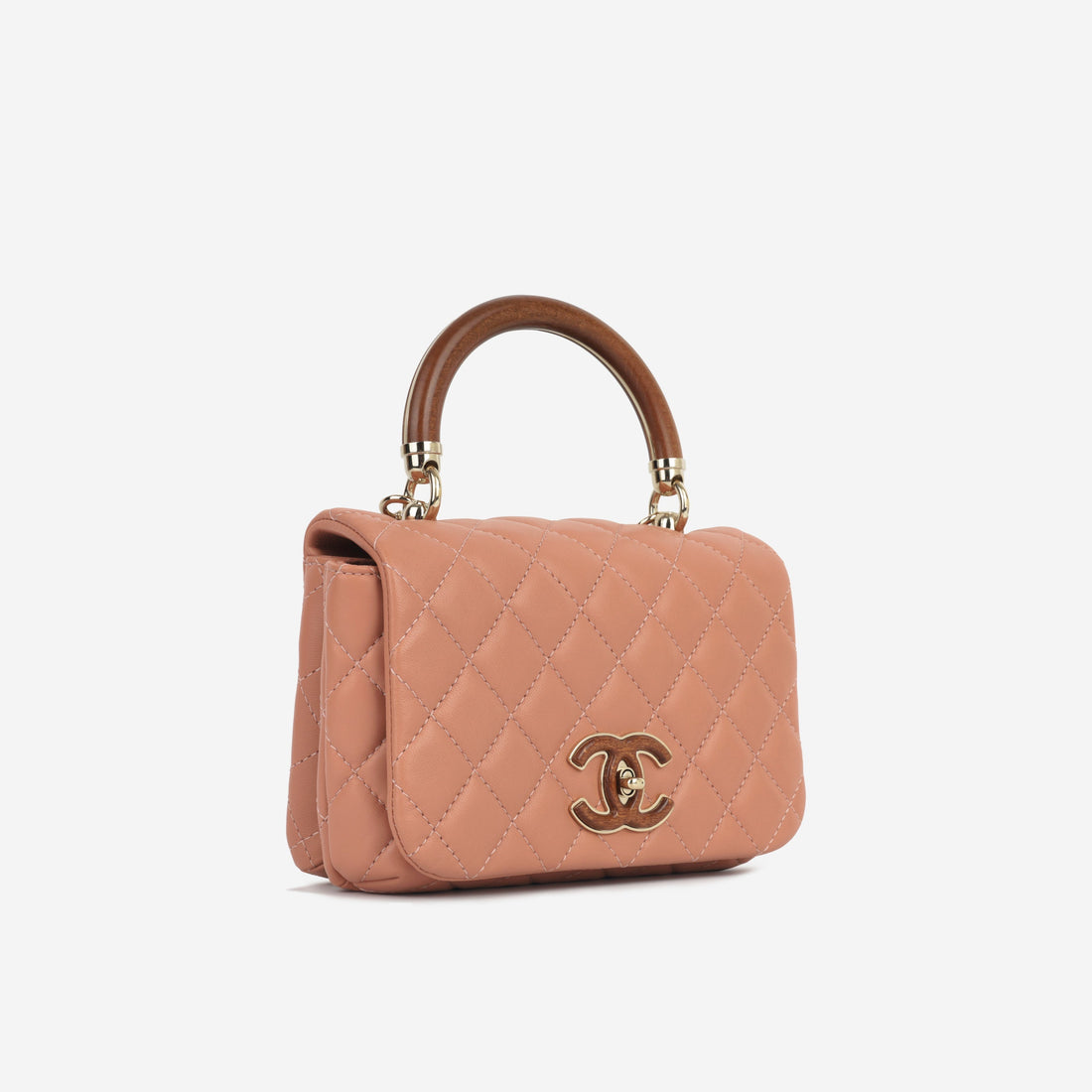 Chanel Mini Seasonal Wood Top Handle