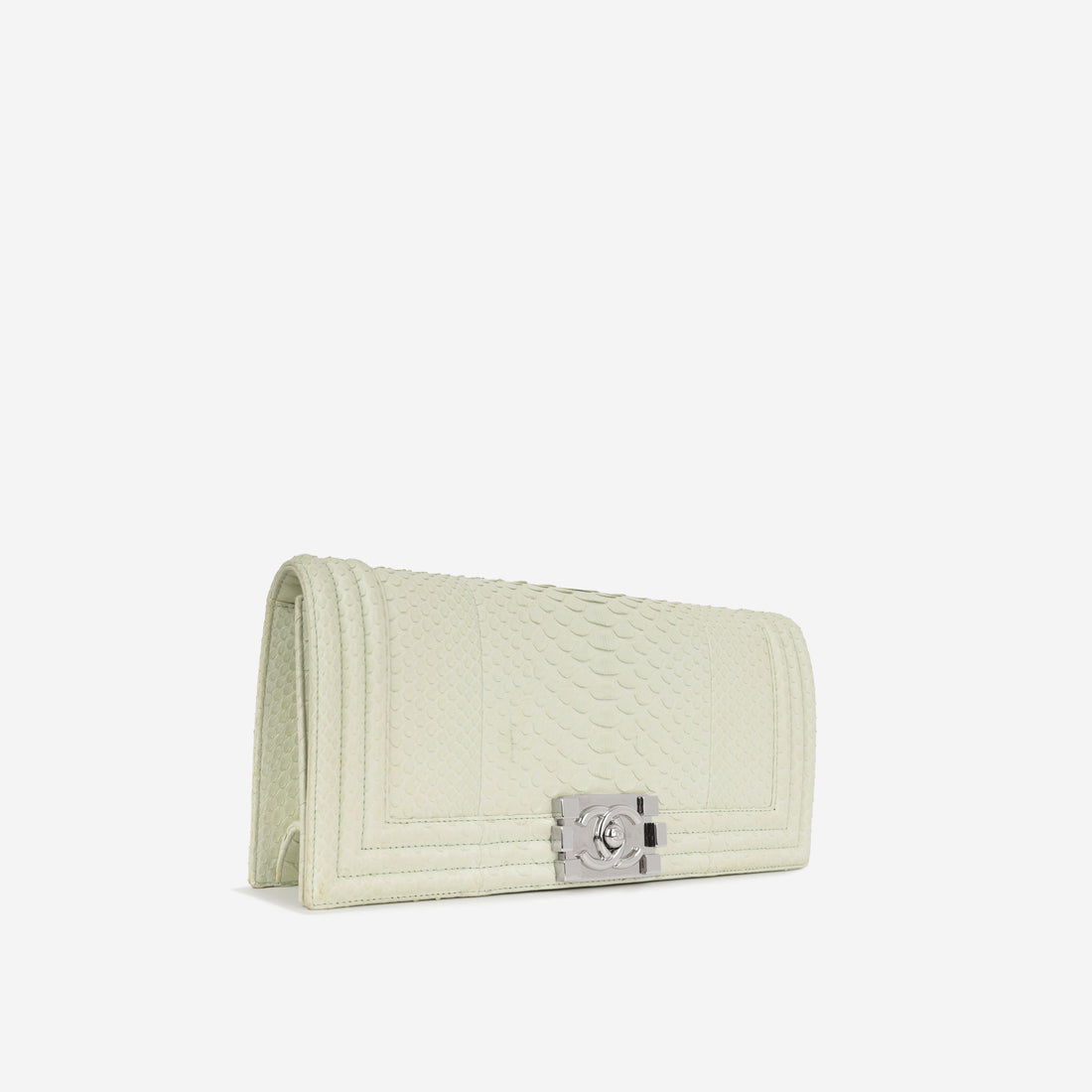 Chanel Boy Clutch Ice Green