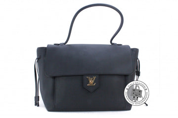 Louis Vuitton M54008 Fine-grained Calfskin Lockme Noir Calfskin PM Tote Bag Ghw