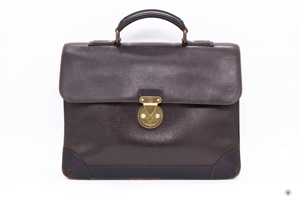 Louis Vuitton Moskova Briefcase Brown Calfskin Briefcases Ghw