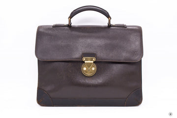 Louis Vuitton Moskova Briefcase Brown Calfskin Briefcases Ghw