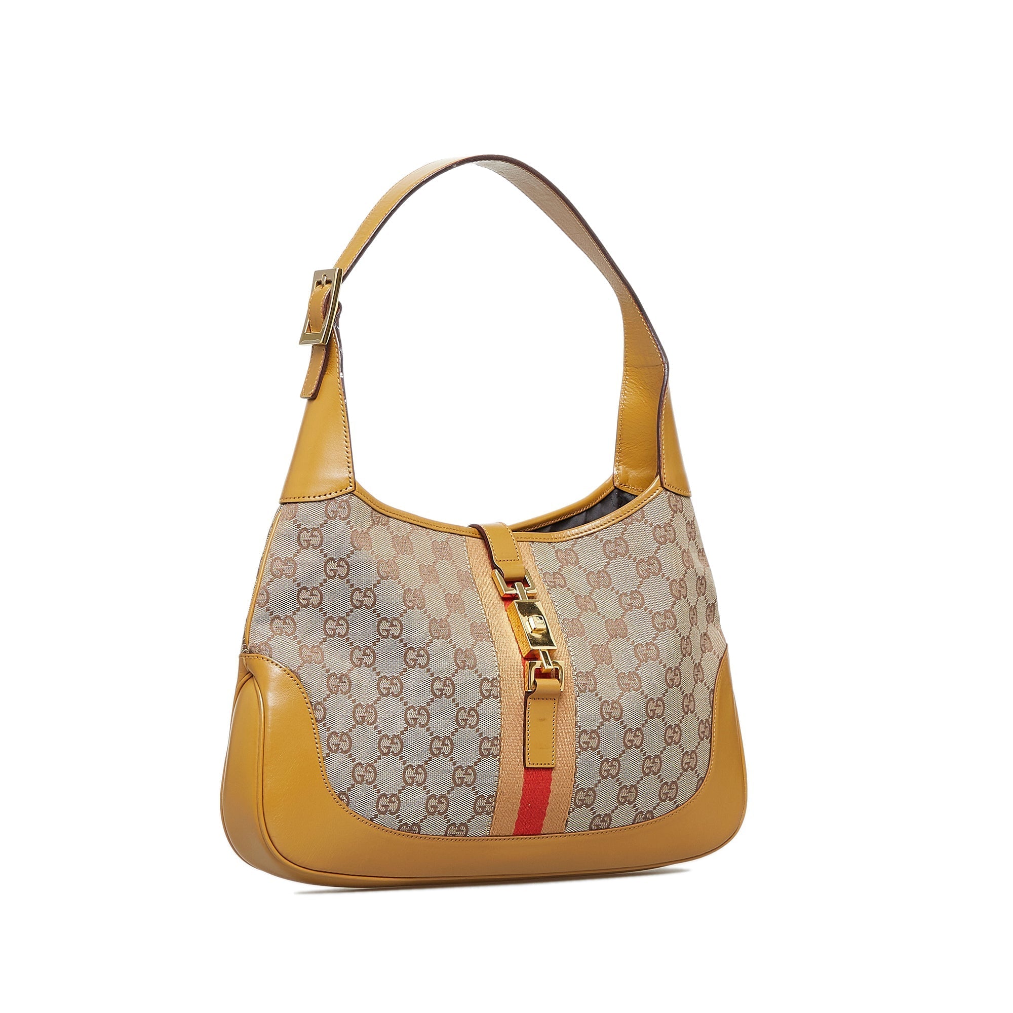 Gucci Jackie Shoulder Bag Brown GG Canvas