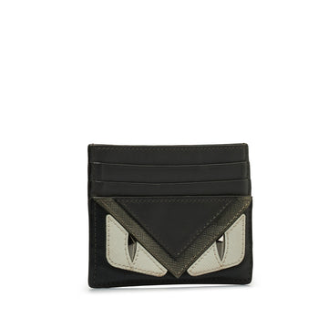 FENDI Monster Leather Card Holder
