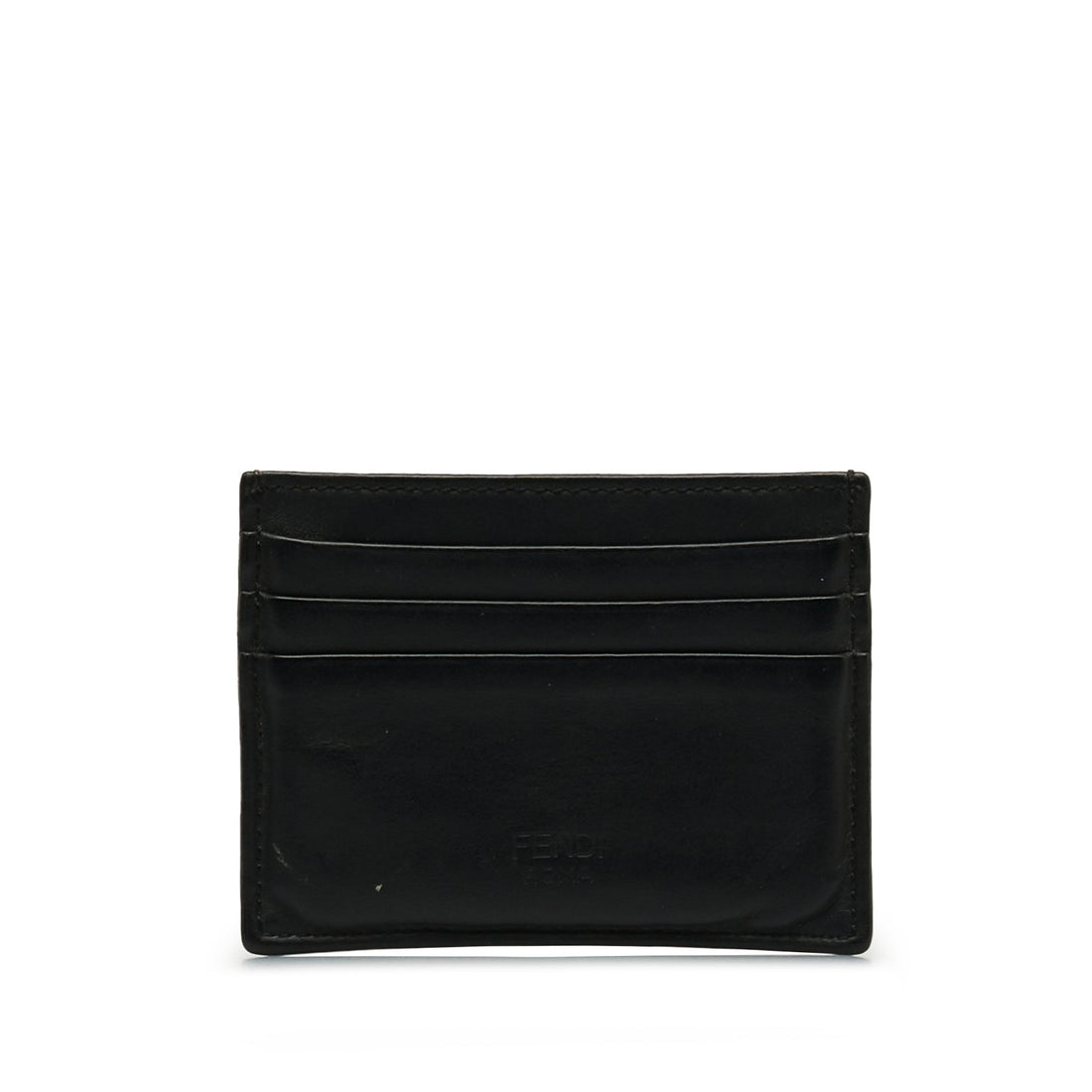 FENDI Monster Leather Card Holder