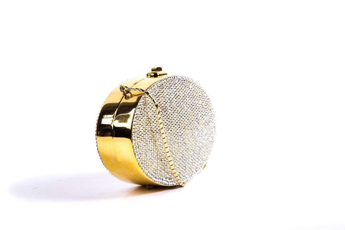 Judith Leiber Oval Crystal Clutch
