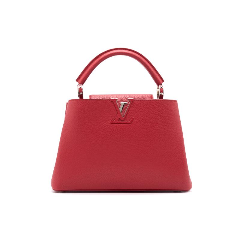 Louis Vuitton Taurillon Capucines BB Rubis