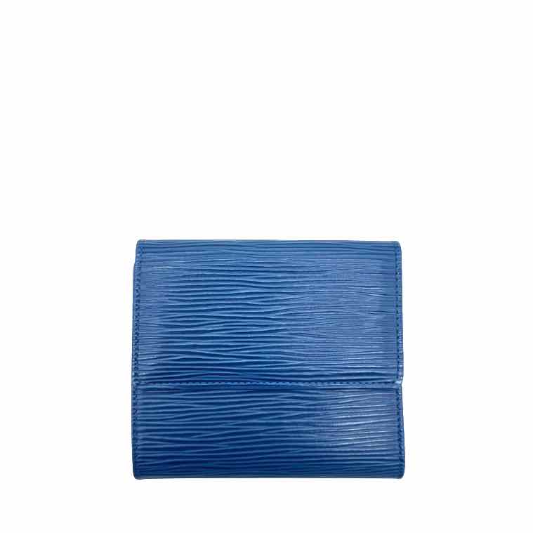 LOUIS VUITTON Epi Leather Compact Wallet Blue (Pre-Owned)