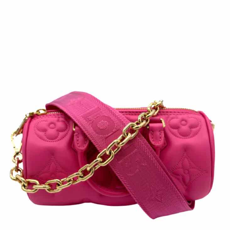 LOUIS VUITTON Monogram Bubblegram Papillon BB Pink Bag