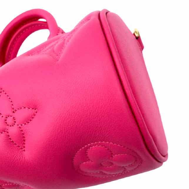 LOUIS VUITTON Monogram Bubblegram Papillon BB Pink Bag