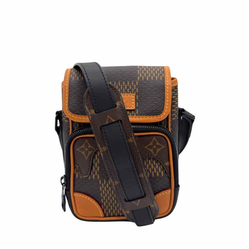 LOUIS VUITTON X NIGO Giant Damier Ebene Monogram Nano Amazone Bag (Pre-Owned)