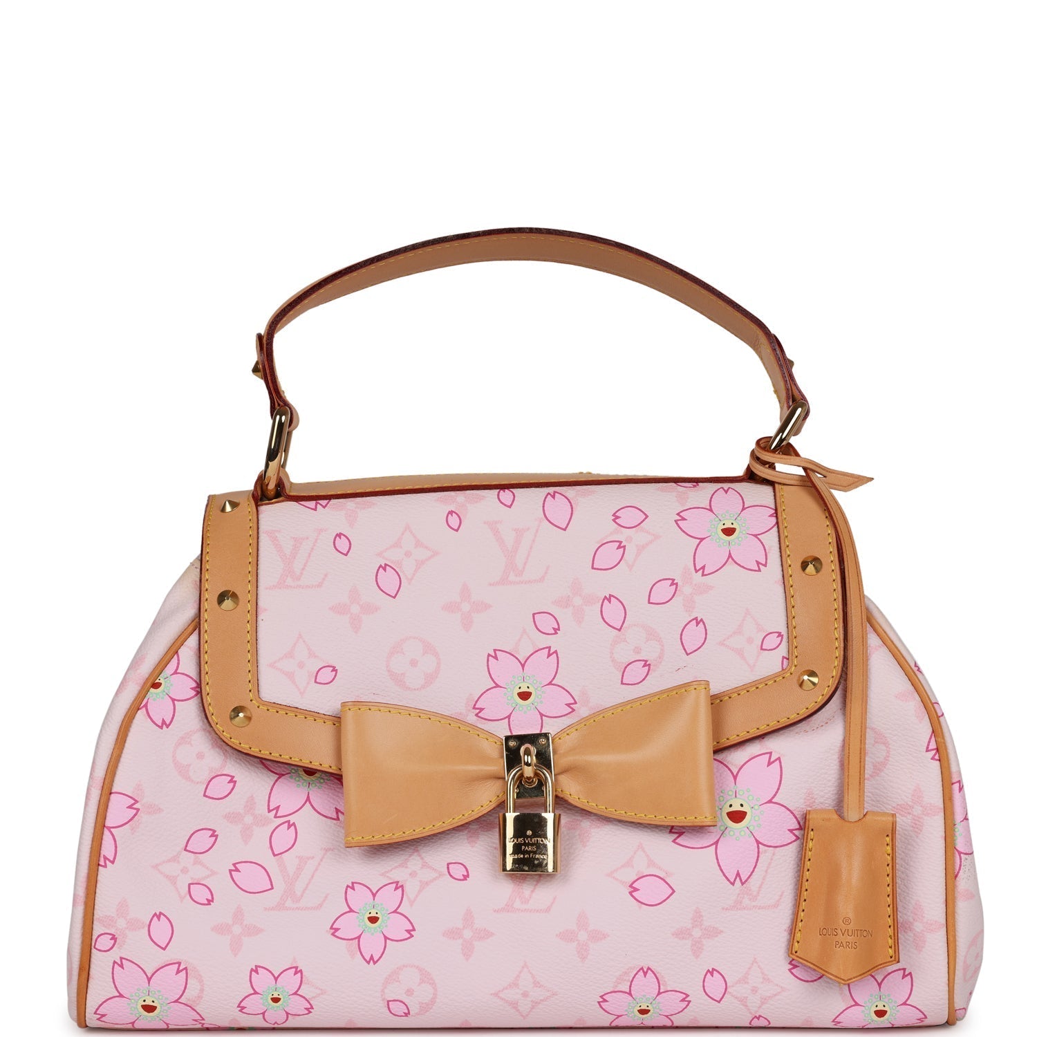 Vintage Louis Vuitton x Takashi Murakami Pink Monogram Cherry Blossom Sac Retro Gold Hardware