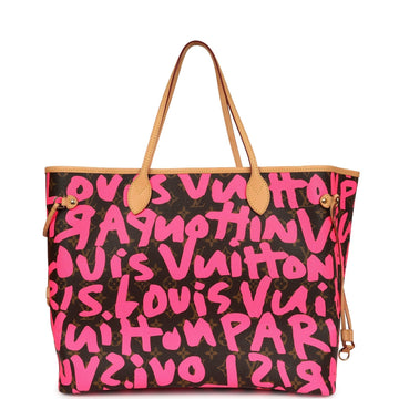 Louis Vuitton X Stephen Sprouse Neverfull GM Fuchsia Pink Monogram Graffiti