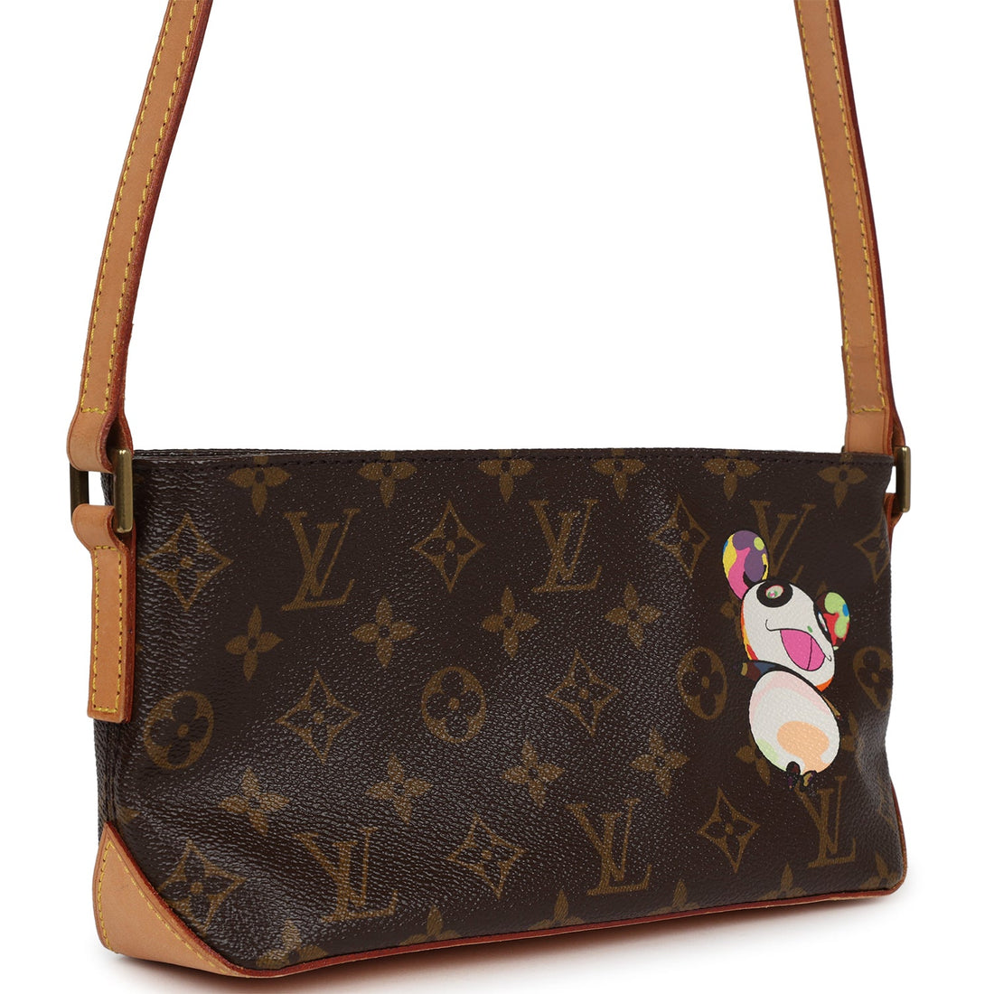 Vintage Louis Vuitton X Takashi Murakami Panda Troutter Brown Monogram Gold Hardware
