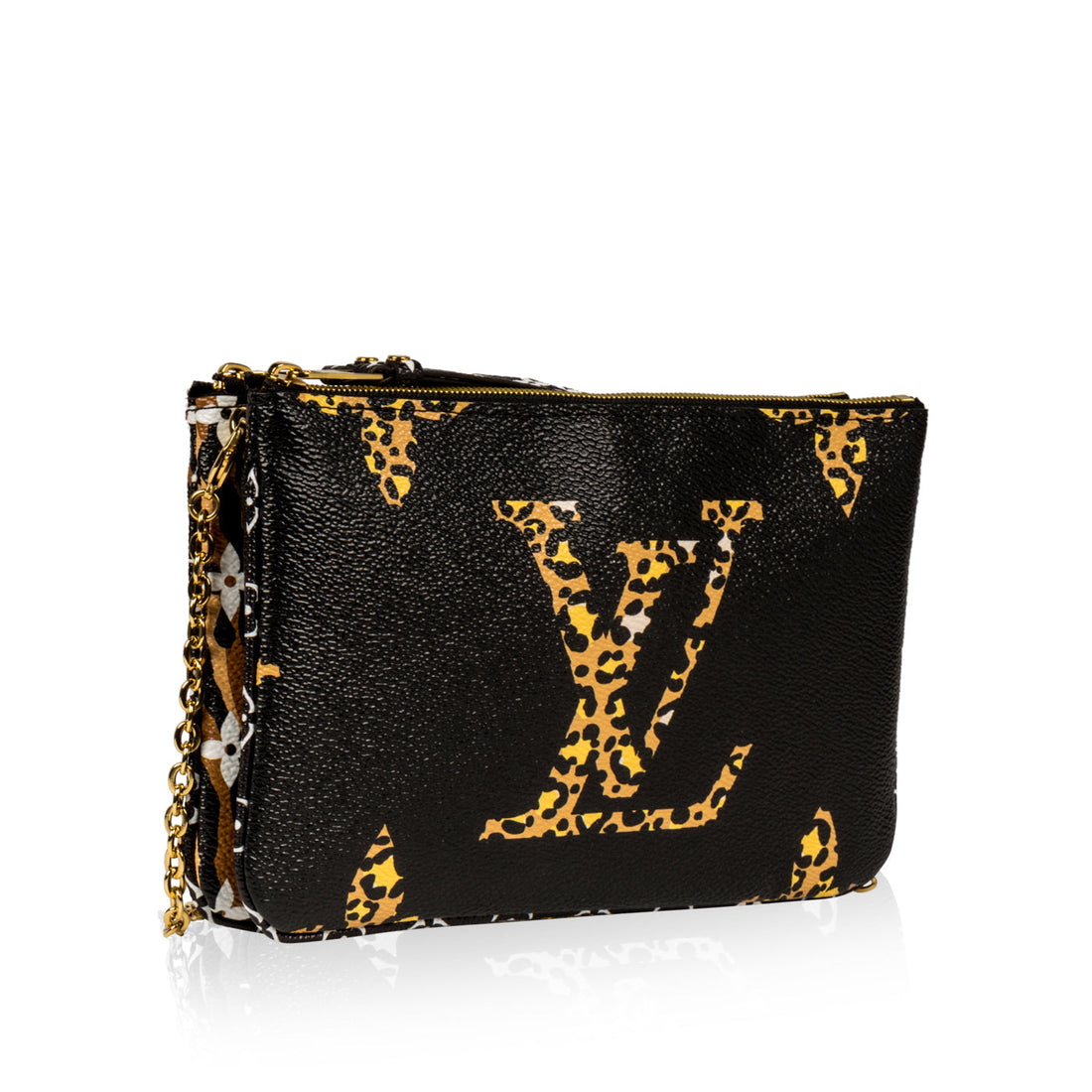 Louis Vuitton Pochette Double Zip Jungle Print