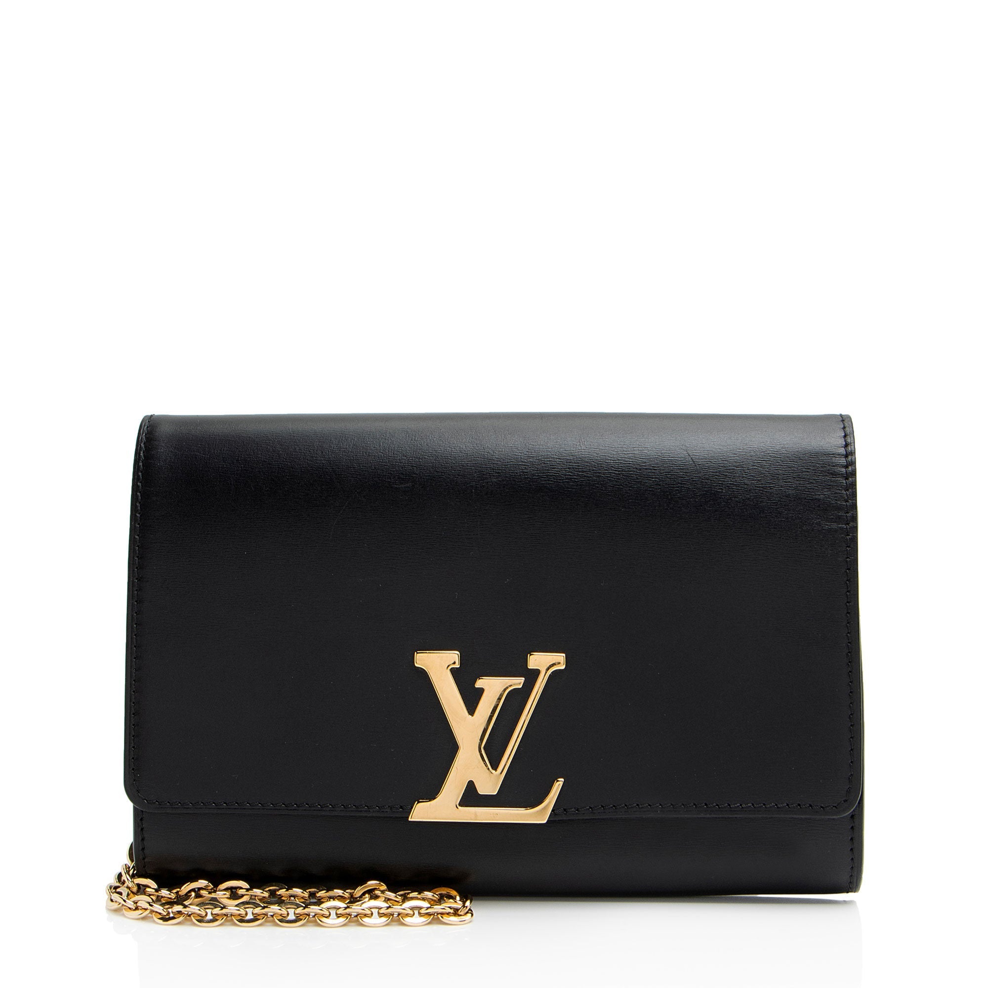 Louis Vuitton Calfskin Chain Louise GM Clutch