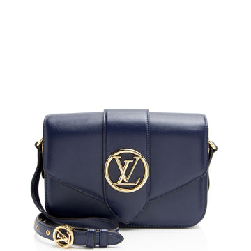 Louis Vuitton Calfskin LV Pont 9 Shoulder Bag