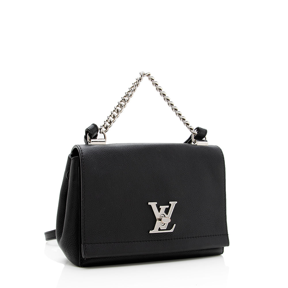 Louis Vuitton Calfskin Lockme II BB Shoulder Bag (SHF-18969)