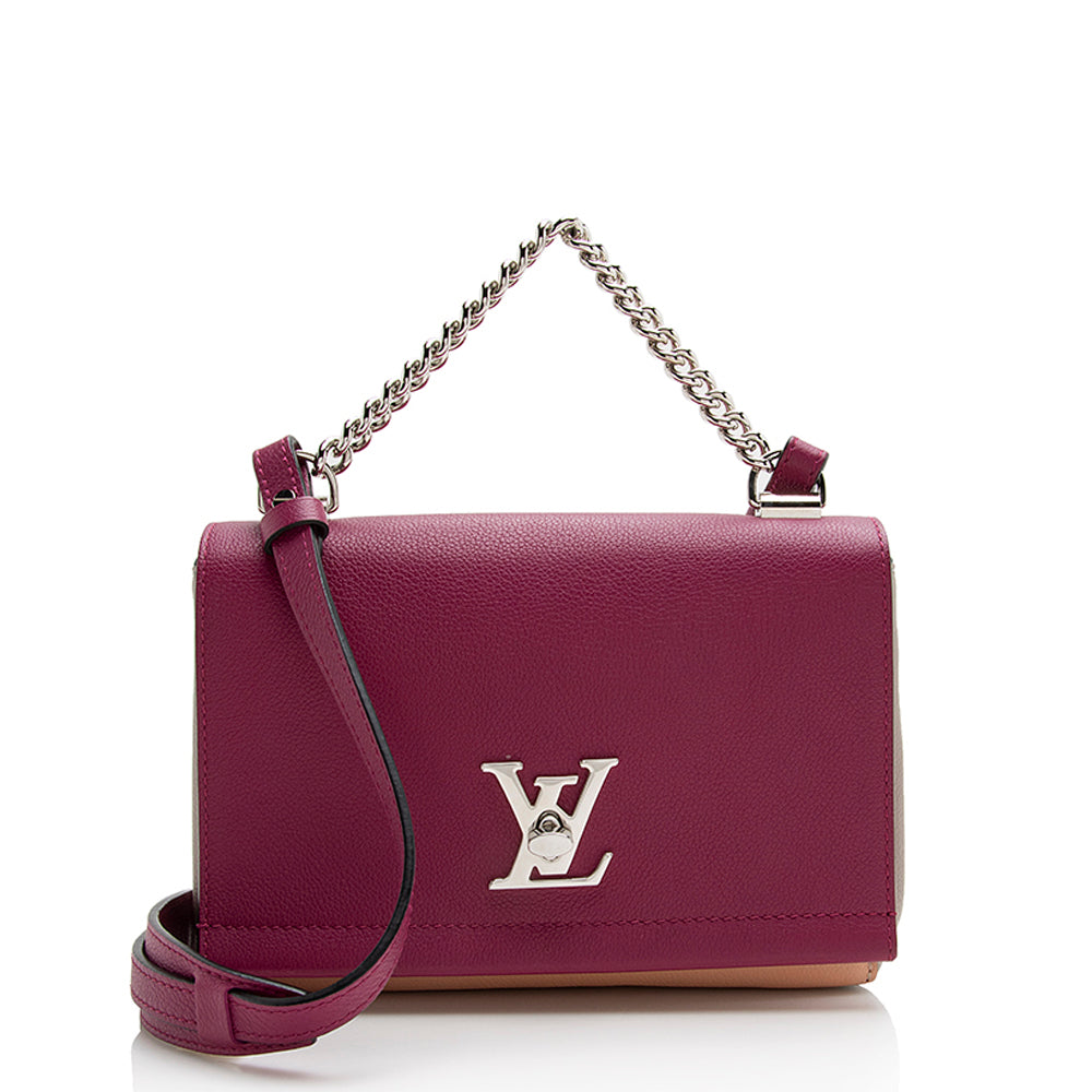 Louis Vuitton Calfskin Lockme II BB Shoulder Bag (SHF-21961)