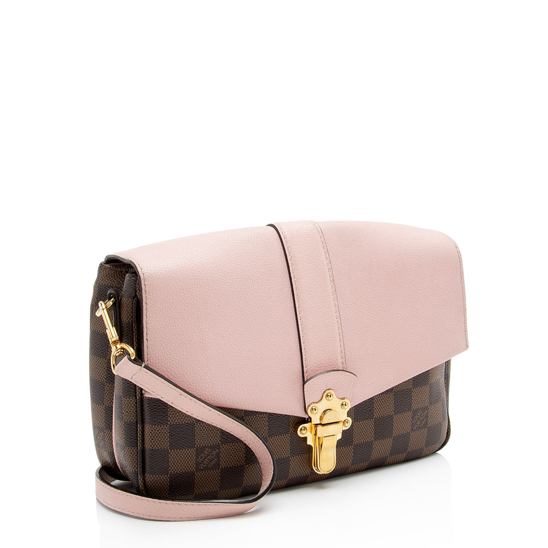 Louis Vuitton Damier Ebene Calfskin Clapton PM Shoulder Bag (SHF-XlUAPG)