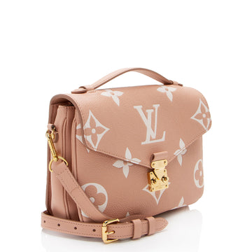 Louis Vuitton Giant Monogram Empreinte Bicolor Pochette Metis Shoulder Bag