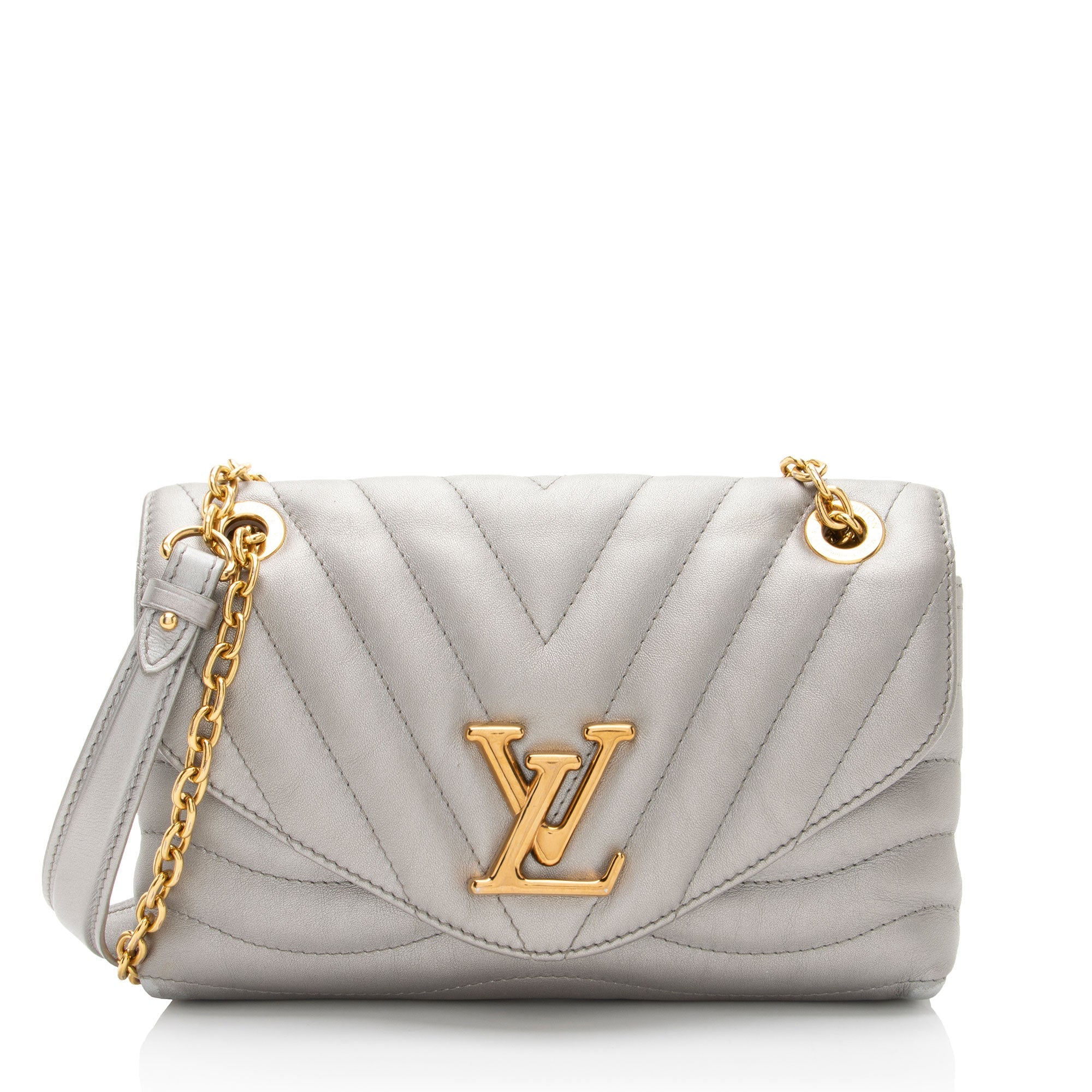 Louis Vuitton Metallic Calfskin New Wave Chain Shoulder Bag
