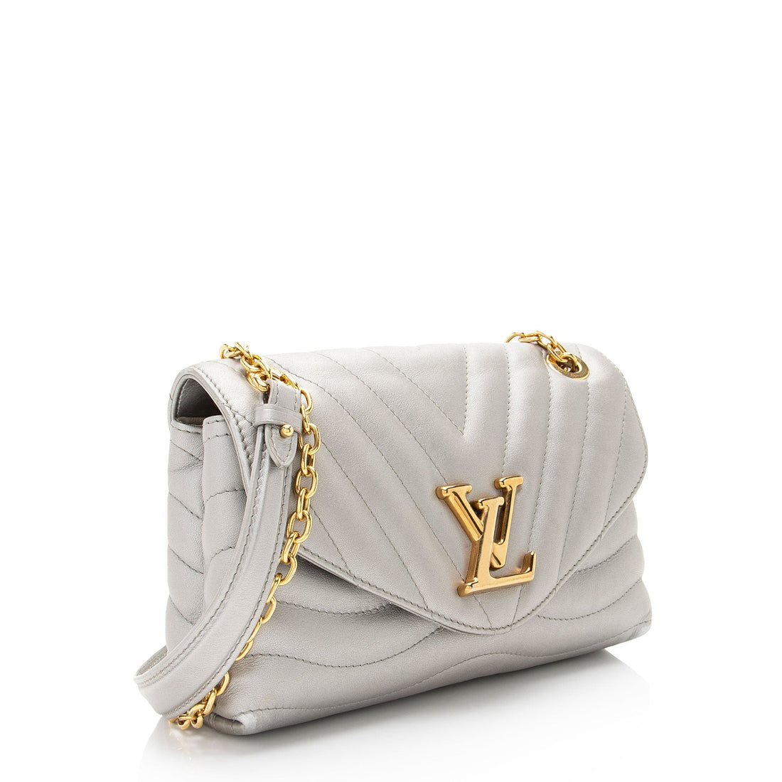 Louis Vuitton Metallic Calfskin New Wave Chain Shoulder Bag