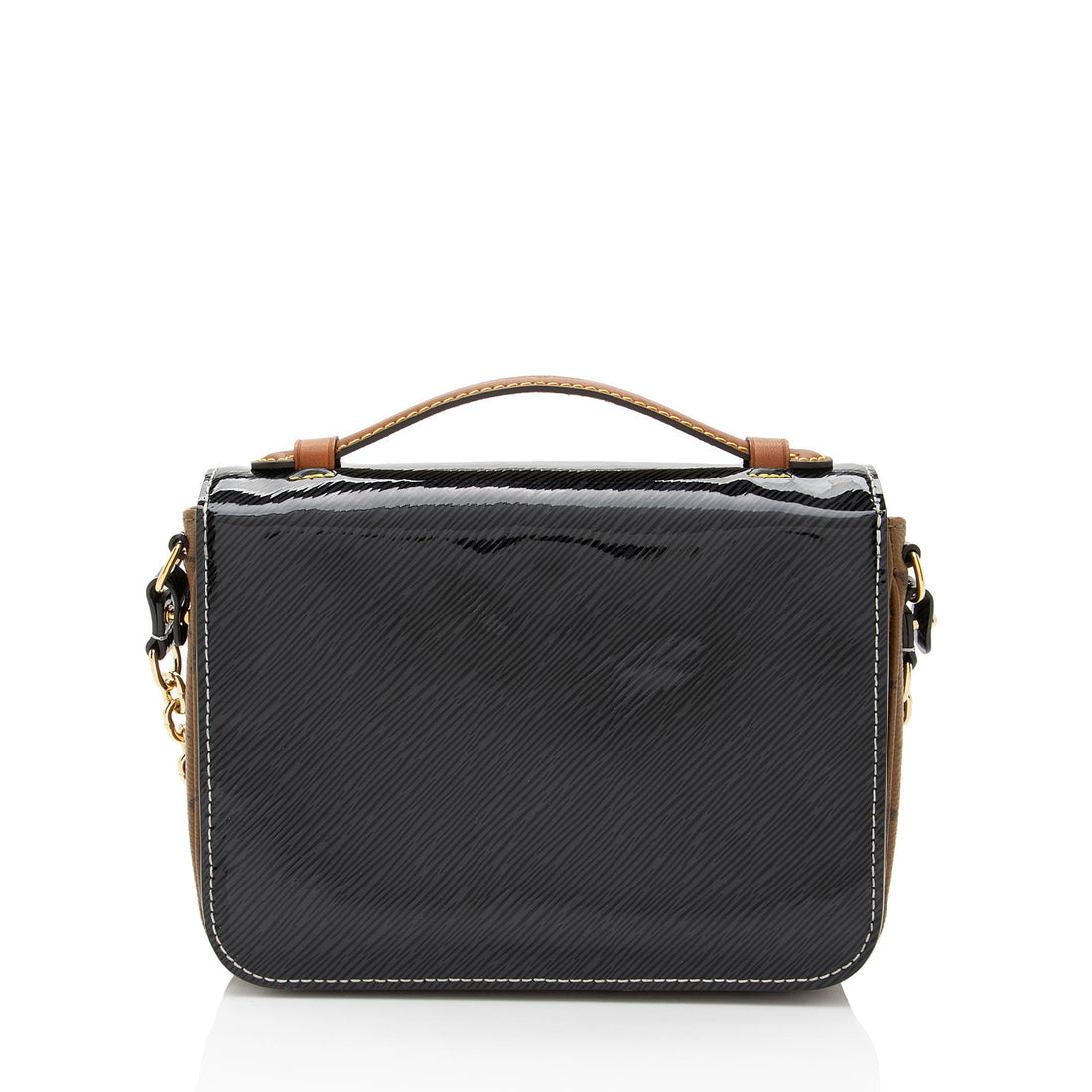 Louis Vuitton Shiny Epi Leather Reverse Monogram Pochette Metis Mini Shoulder Bag