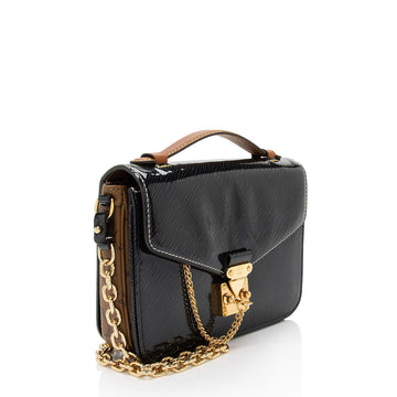 Louis Vuitton Shiny Epi Leather Reverse Monogram Pochette Metis Mini Shoulder Bag