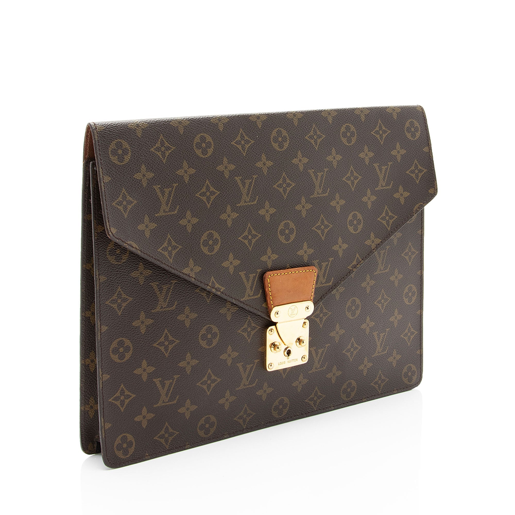 Louis Vuitton Vintage Monogram Canvas Porte Documents Senateur Clutch