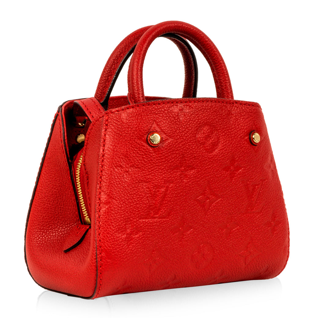 Louis Vuitton Nano Montaigne Red