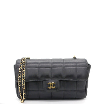 Chanel Square Quilted Chocolate Bar Mini Flap Black