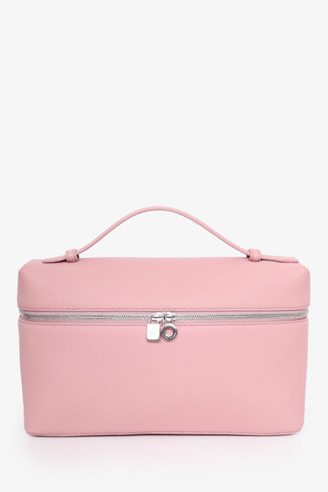 Loro Piana Pink Grained Calfksin Extra Pocket L27 With Strap