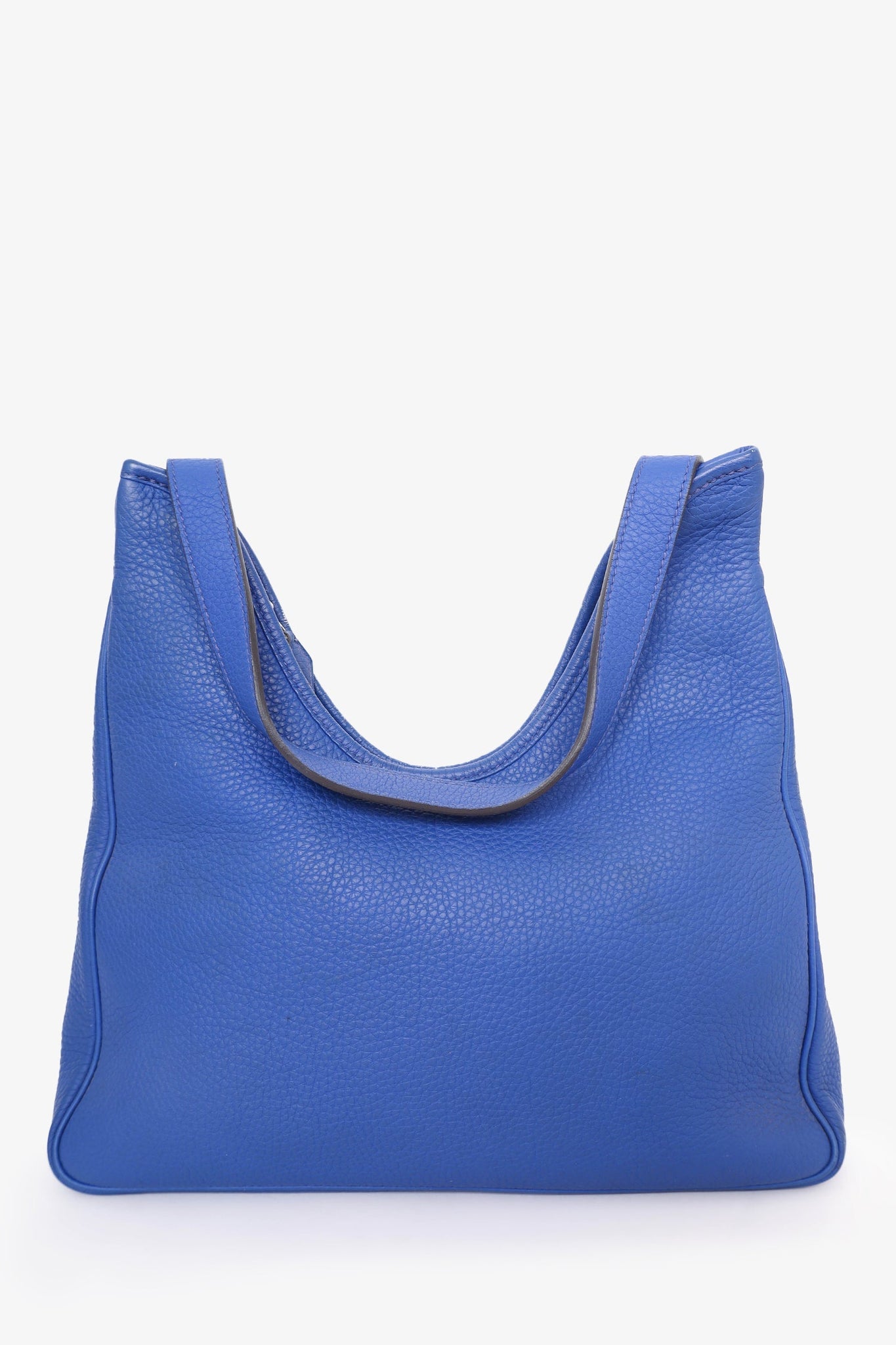 Hermès 2012 Blue Togo Leather Massai Cut 32 Shoulder Bag with Strap