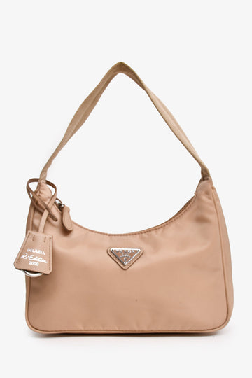Prada Beige Nylon 2000 Shoulder Bag