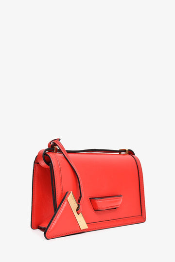 Loewe Red Leather Barcelona Mini Shoulder Bag