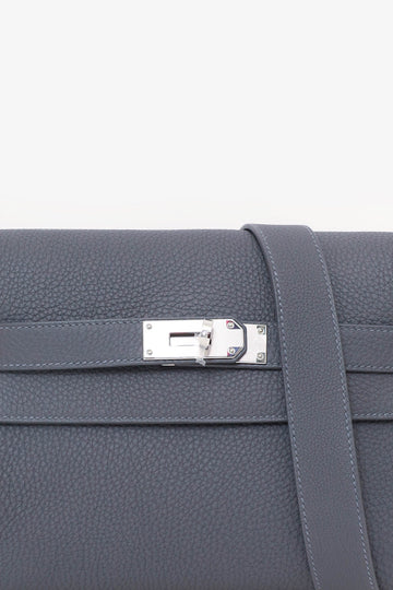 Hermès 2024 Grey Togo Leather Kelly Messenger Bag
