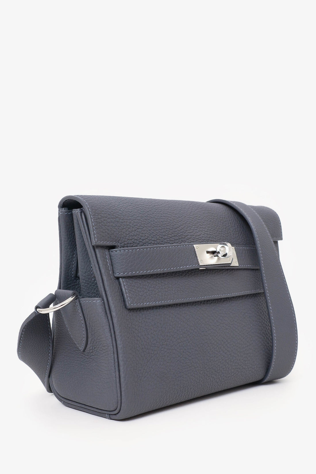 Hermès 2024 Grey Togo Leather Kelly Messenger Bag